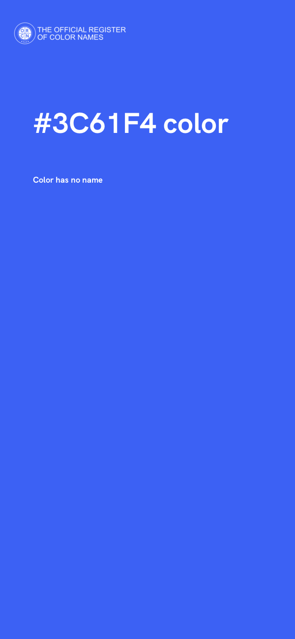#3C61F4 color image