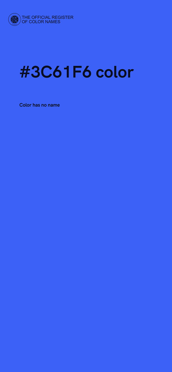 #3C61F6 color image