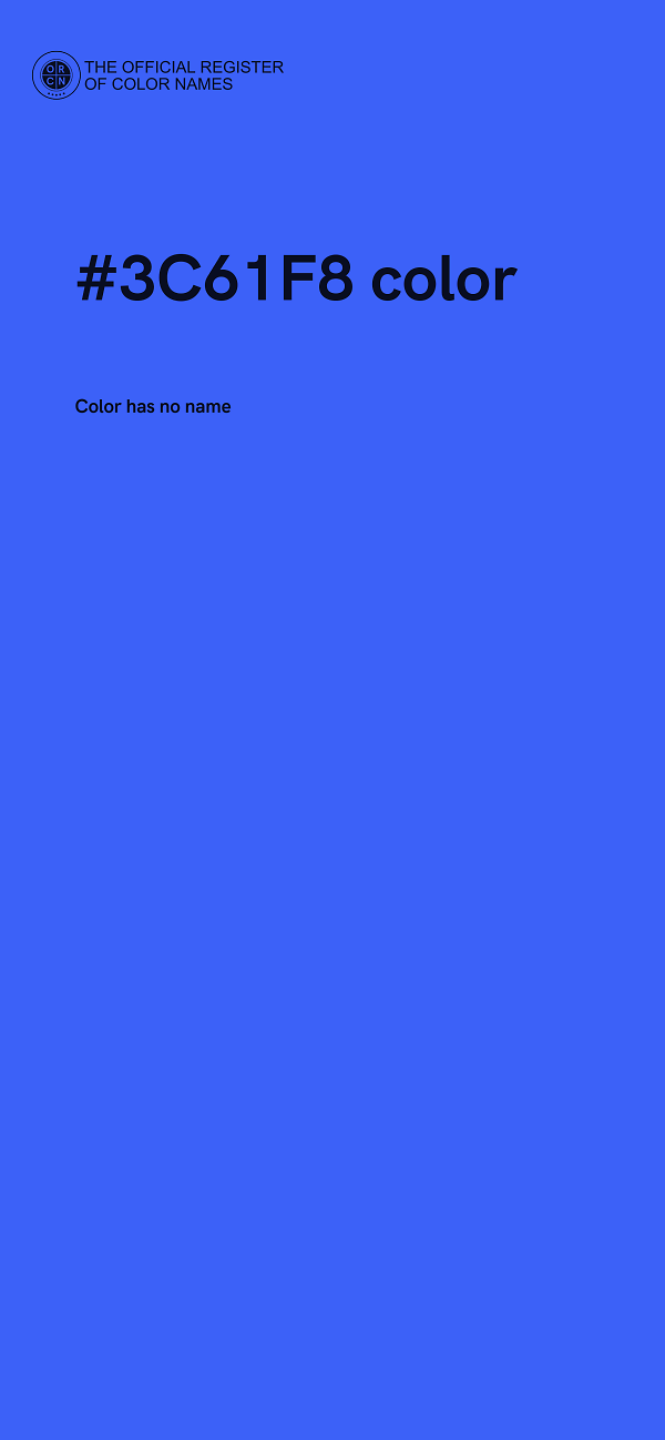 #3C61F8 color image