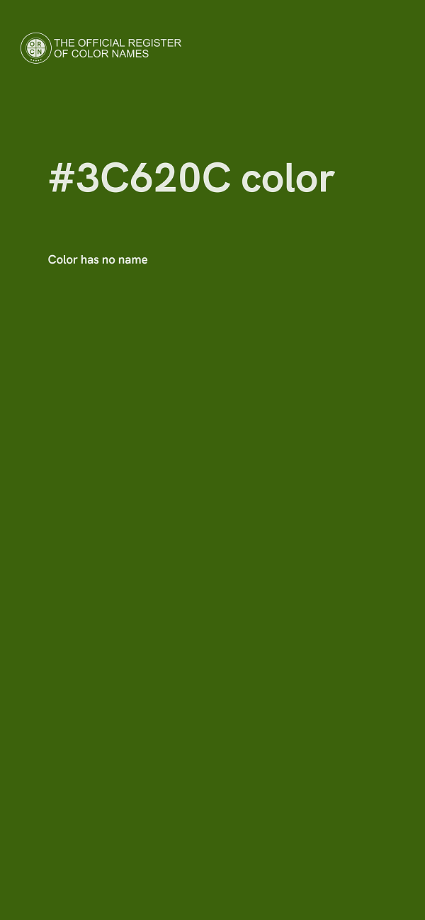 #3C620C color image