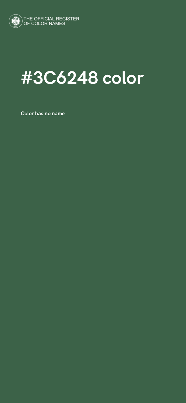 #3C6248 color image