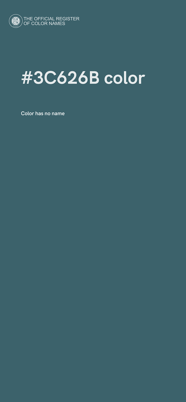 #3C626B color image