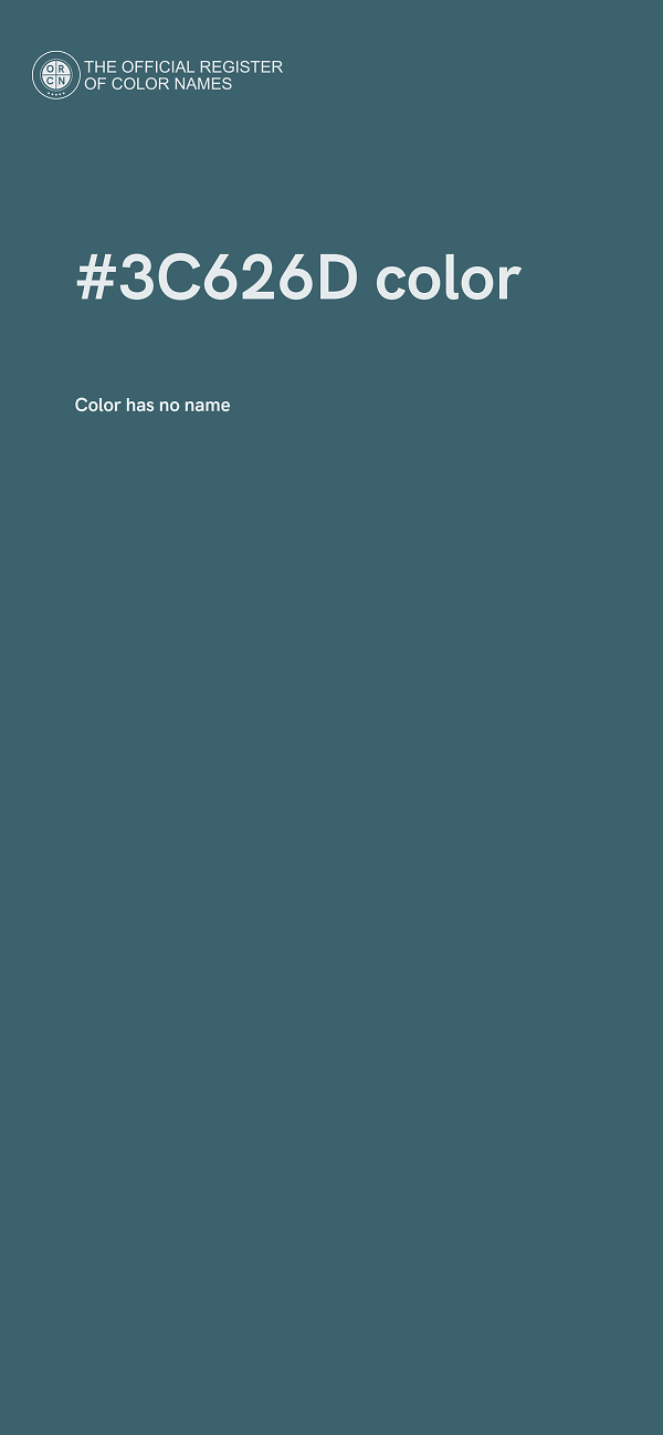 #3C626D color image