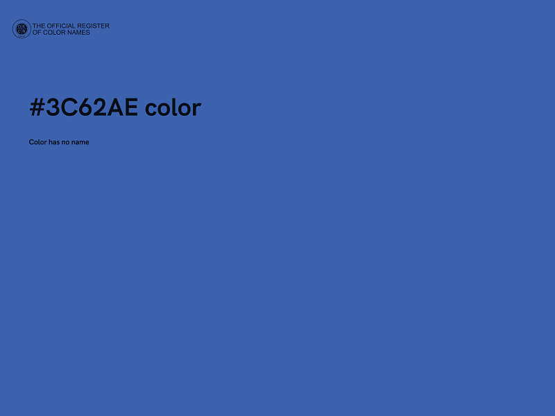 #3C62AE color image