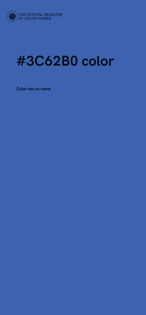 #3C62B0 color image