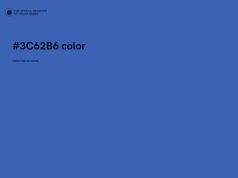 #3C62B6 color image