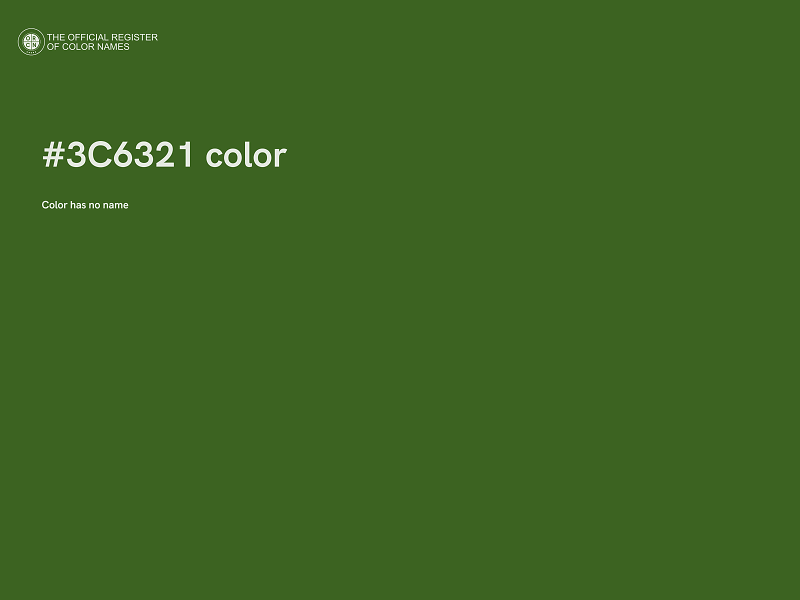 #3C6321 color image