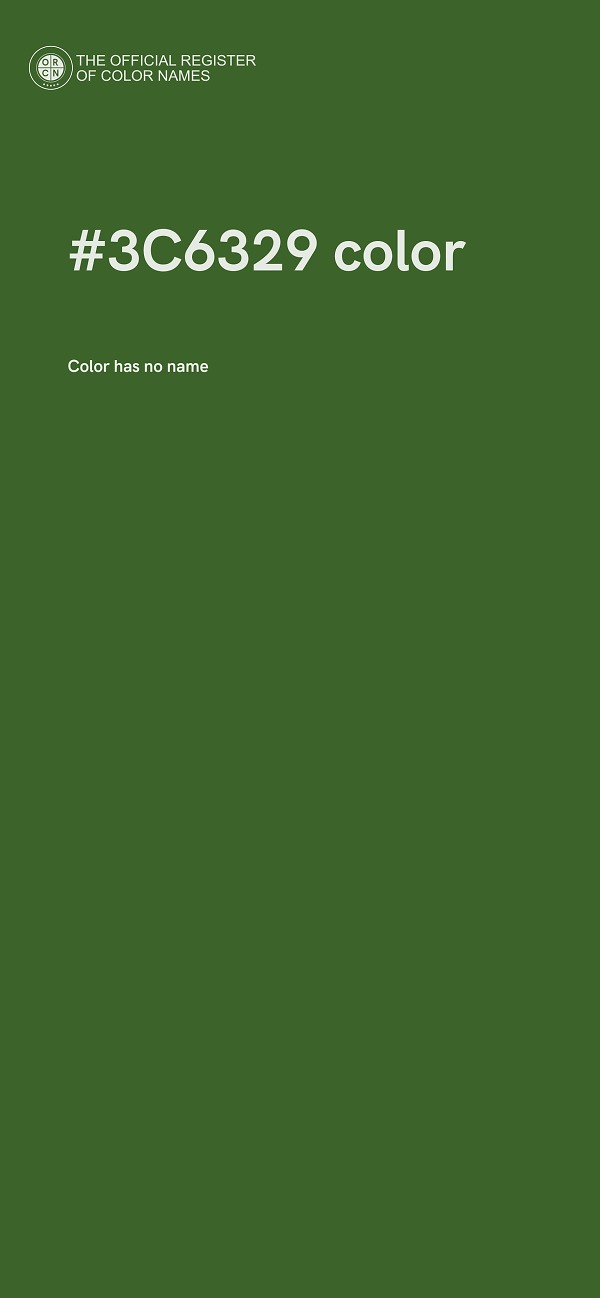 #3C6329 color image