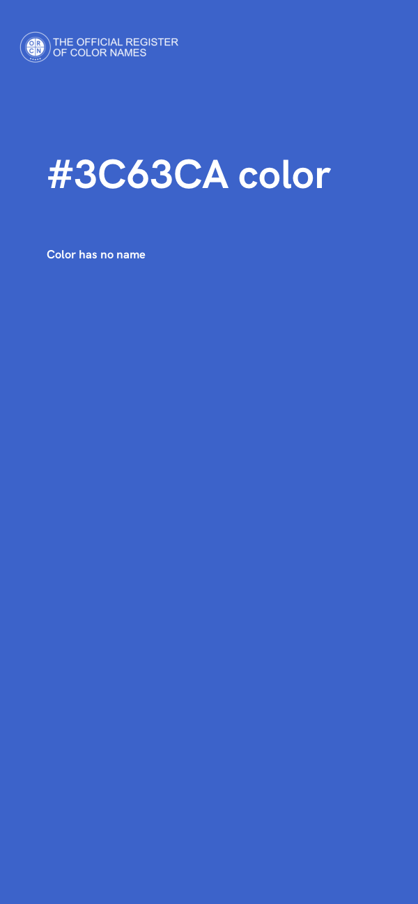 #3C63CA color image