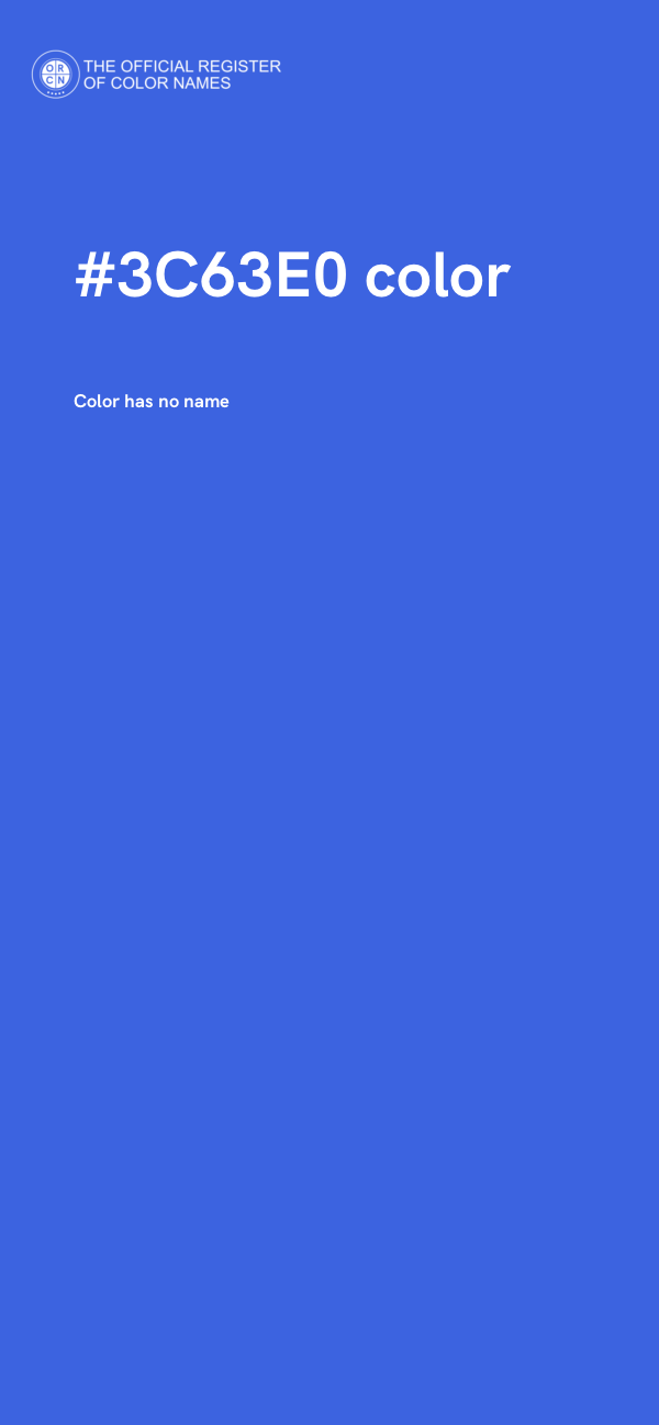 #3C63E0 color image