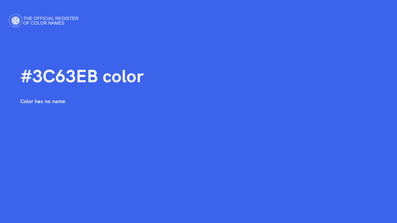#3C63EB color image