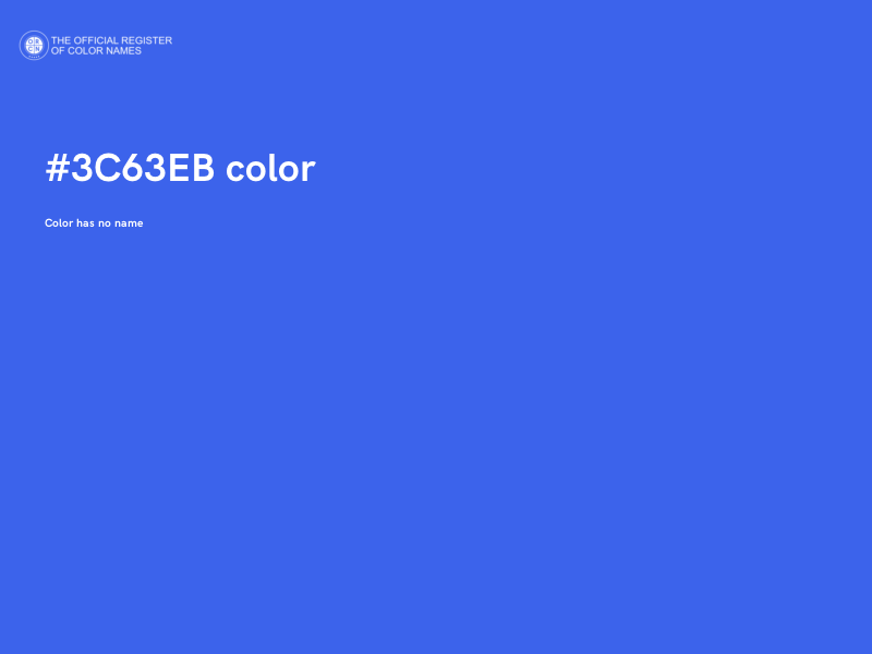 #3C63EB color image