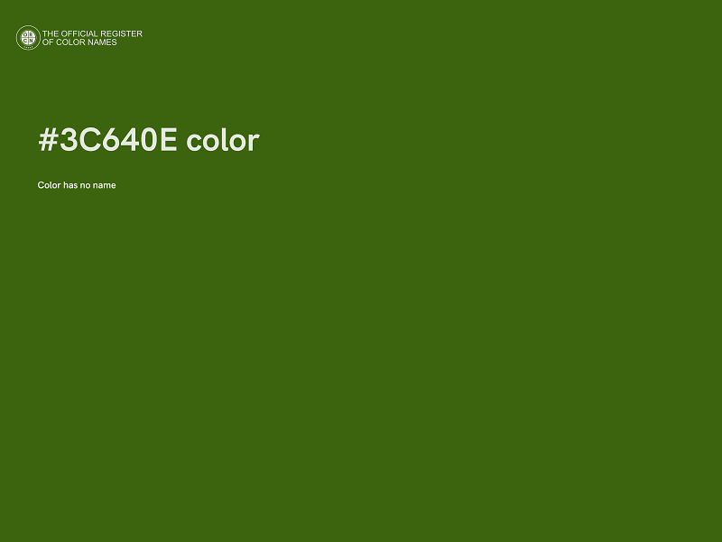 #3C640E color image