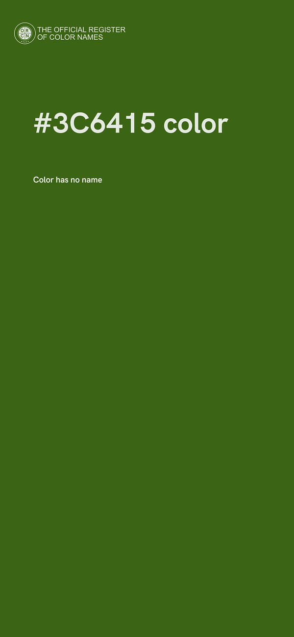 #3C6415 color image