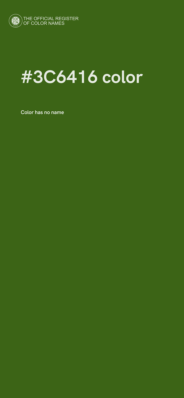 #3C6416 color image