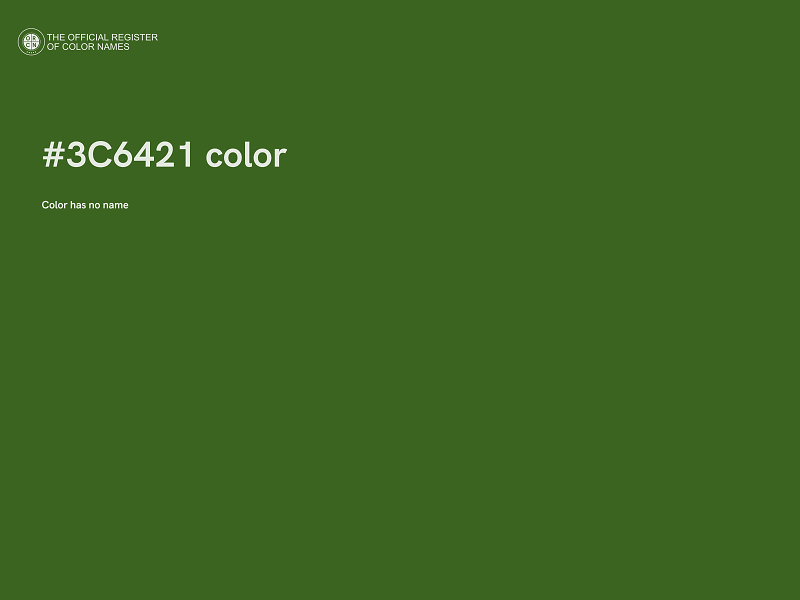 #3C6421 color image