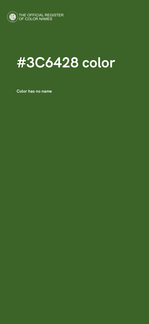 #3C6428 color image