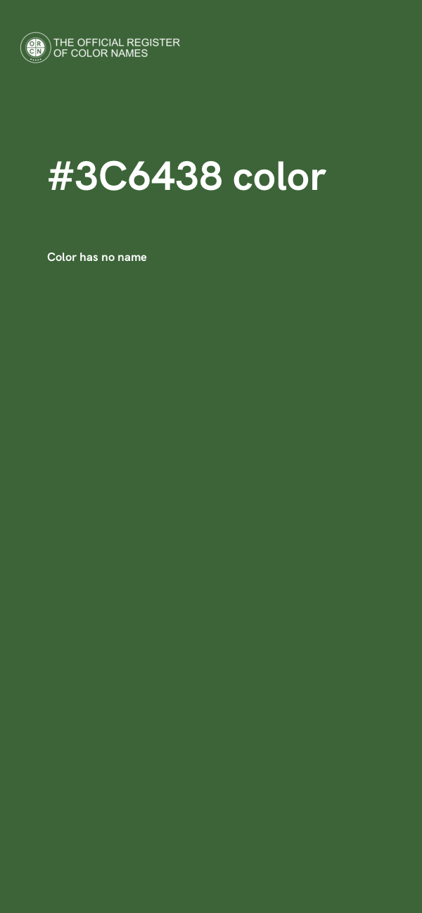#3C6438 color image