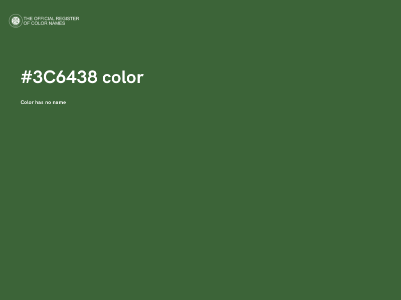 #3C6438 color image