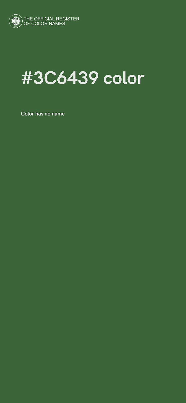 #3C6439 color image