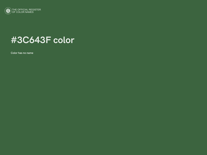 #3C643F color image