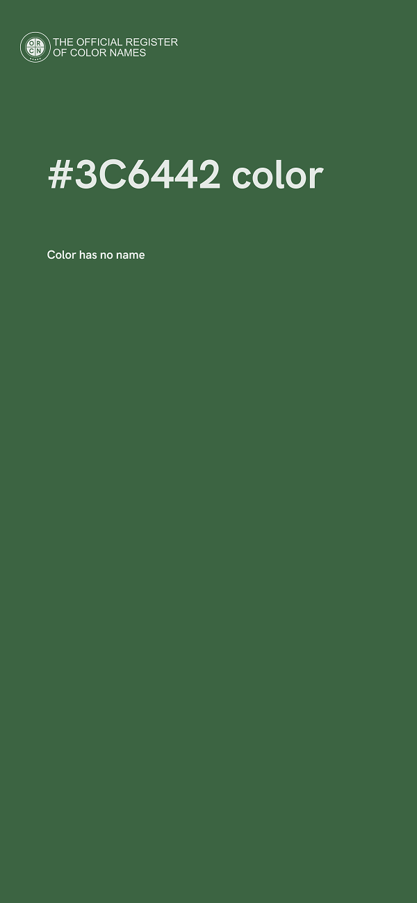 #3C6442 color image