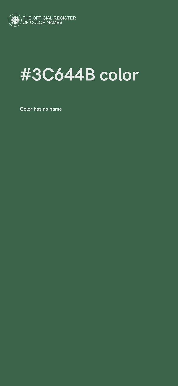 #3C644B color image