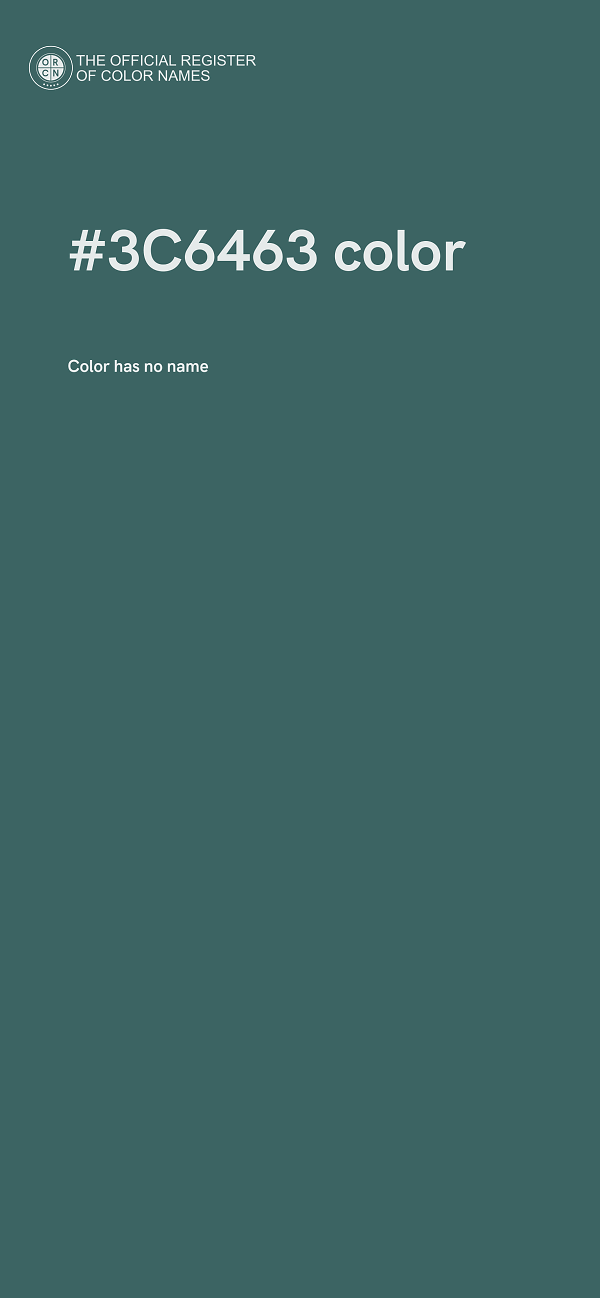 #3C6463 color image