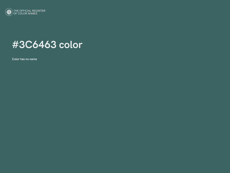#3C6463 color image