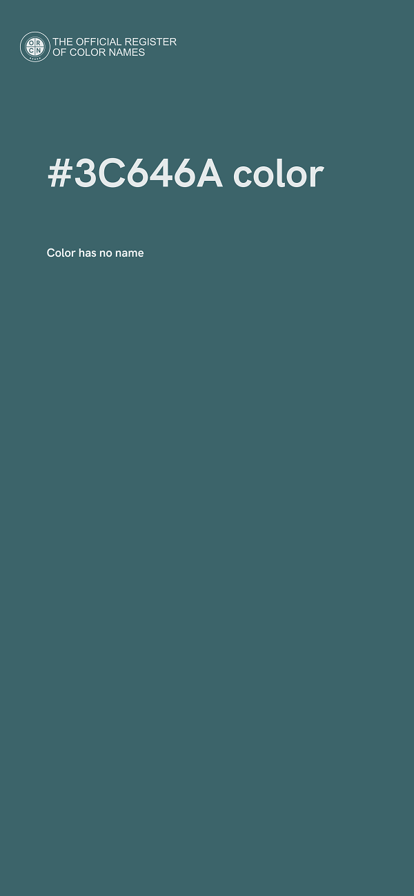 #3C646A color image