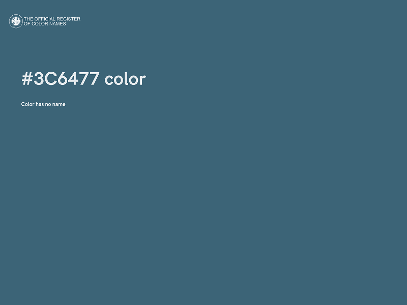 #3C6477 color image