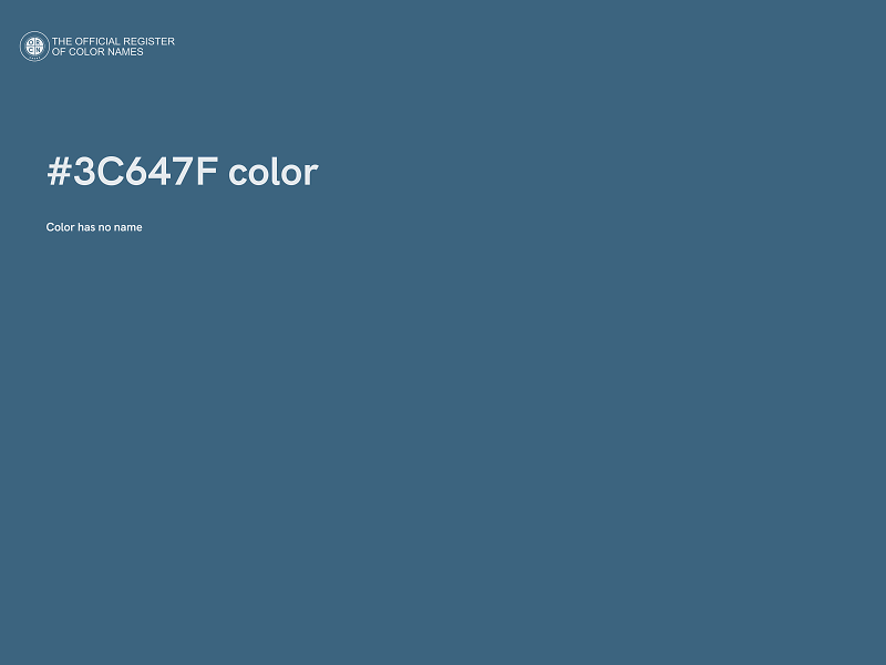 #3C647F color image