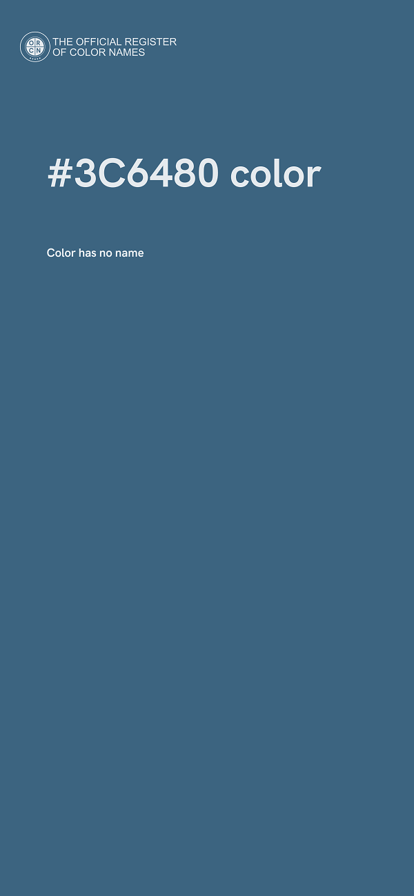 #3C6480 color image