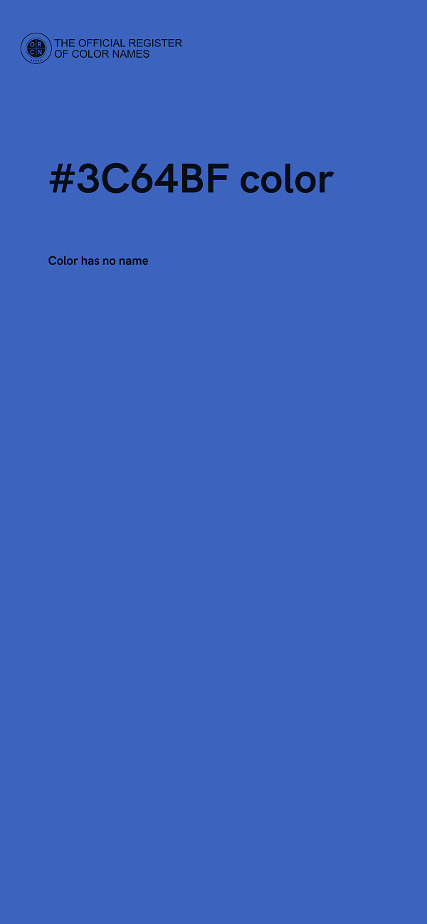 #3C64BF color image