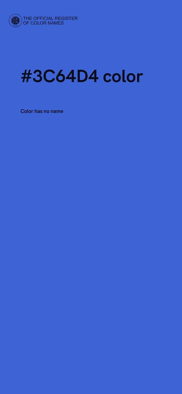 #3C64D4 color image
