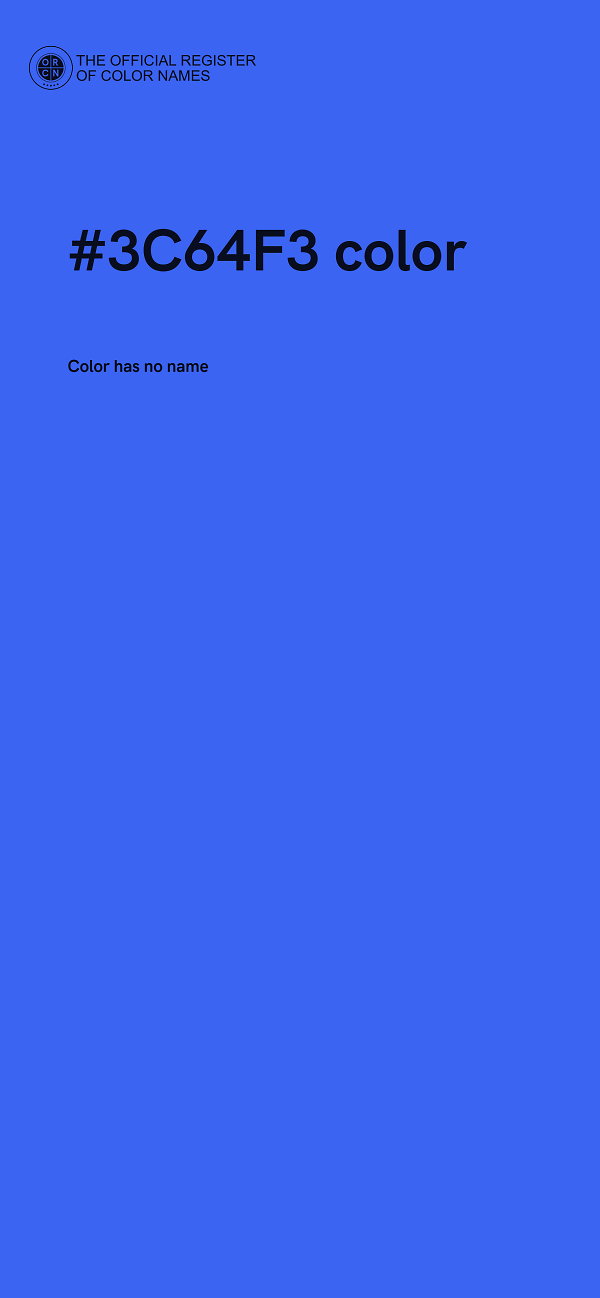 #3C64F3 color image