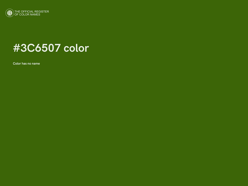 #3C6507 color image