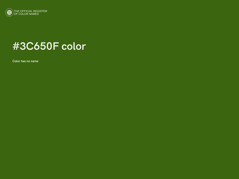 #3C650F color image