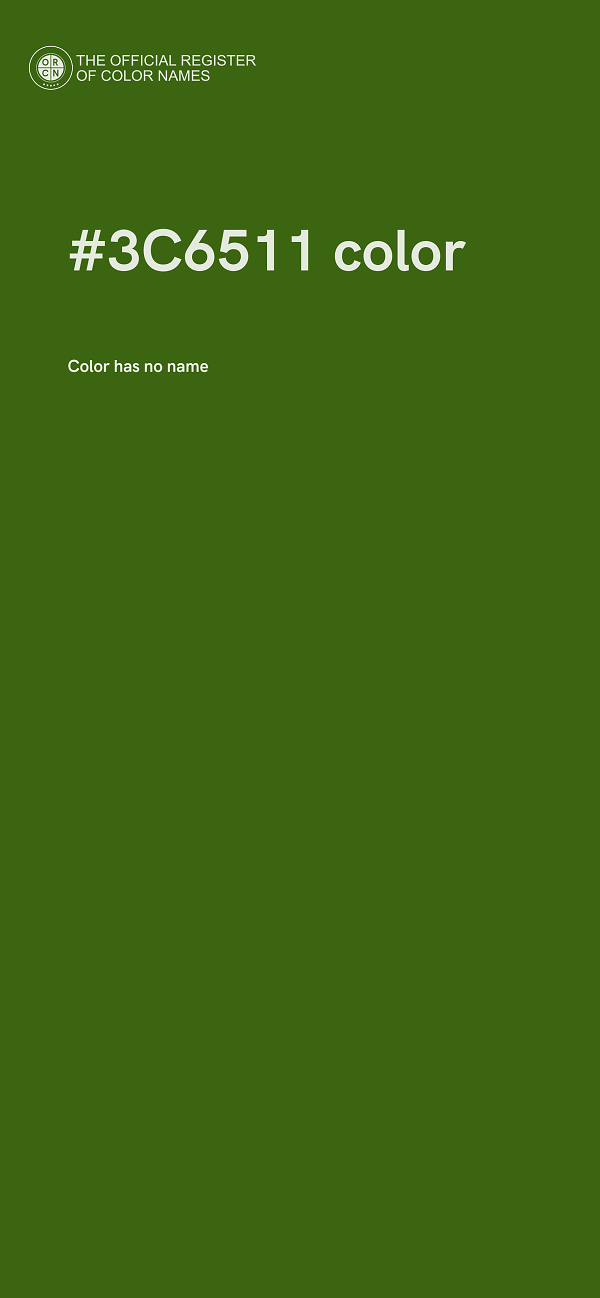 #3C6511 color image