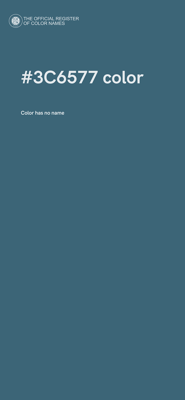 #3C6577 color image