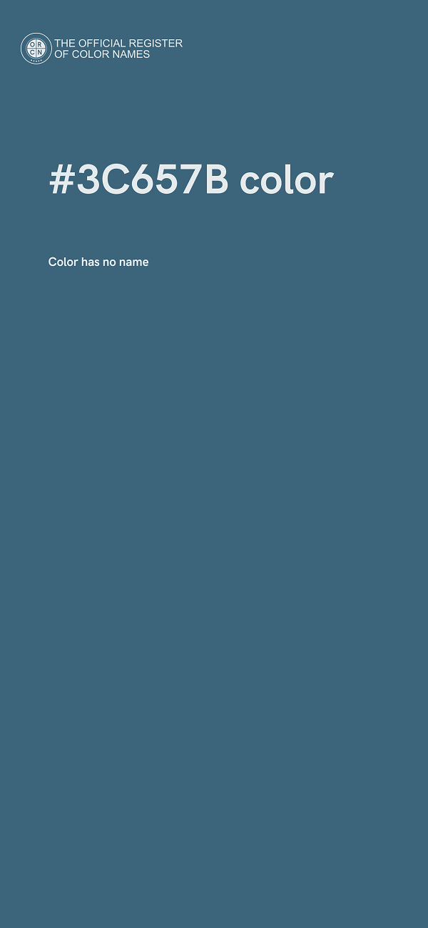 #3C657B color image