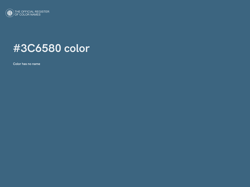 #3C6580 color image