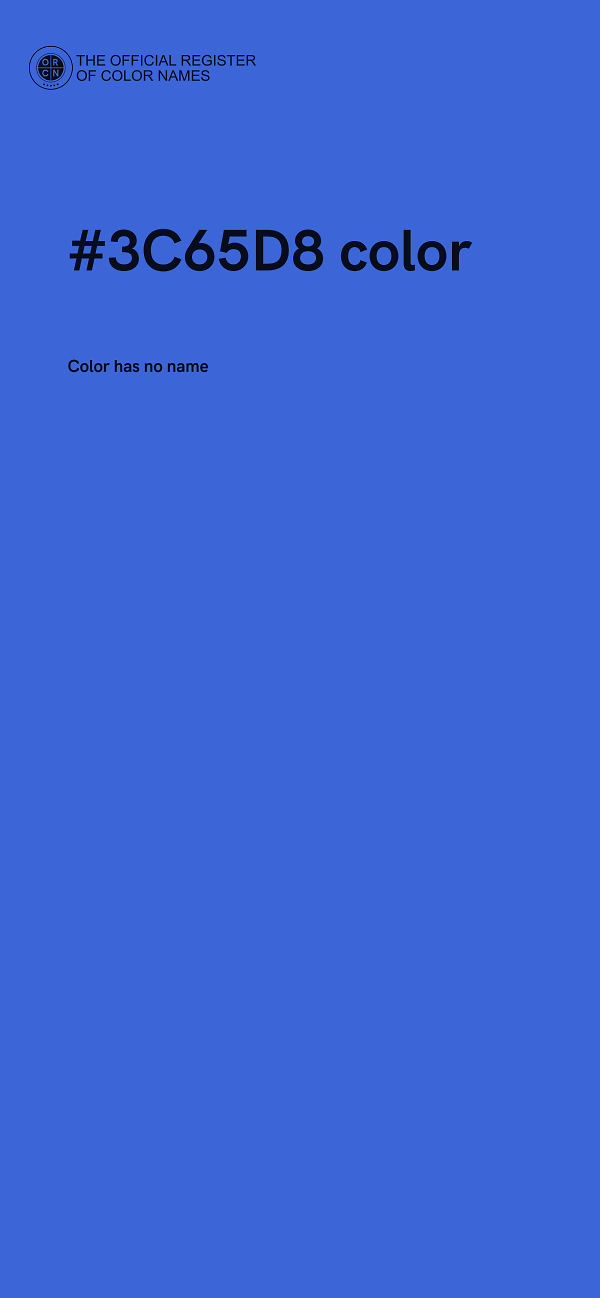#3C65D8 color image