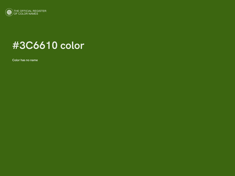#3C6610 color image