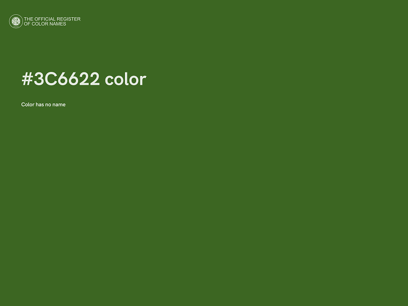 #3C6622 color image