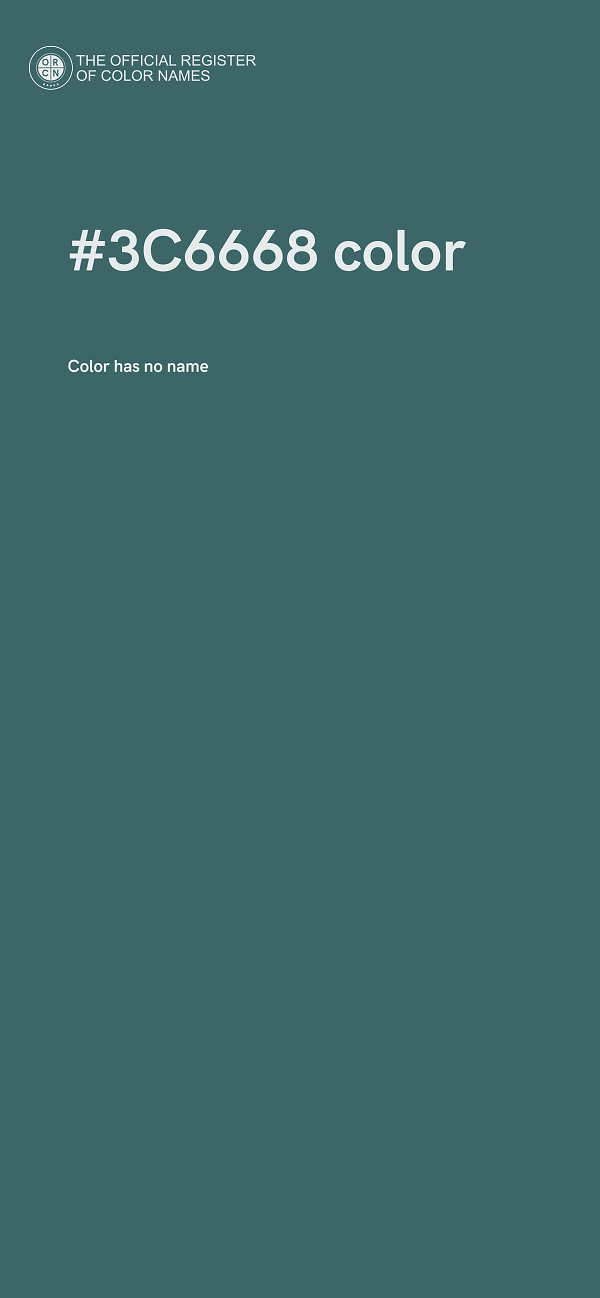#3C6668 color image