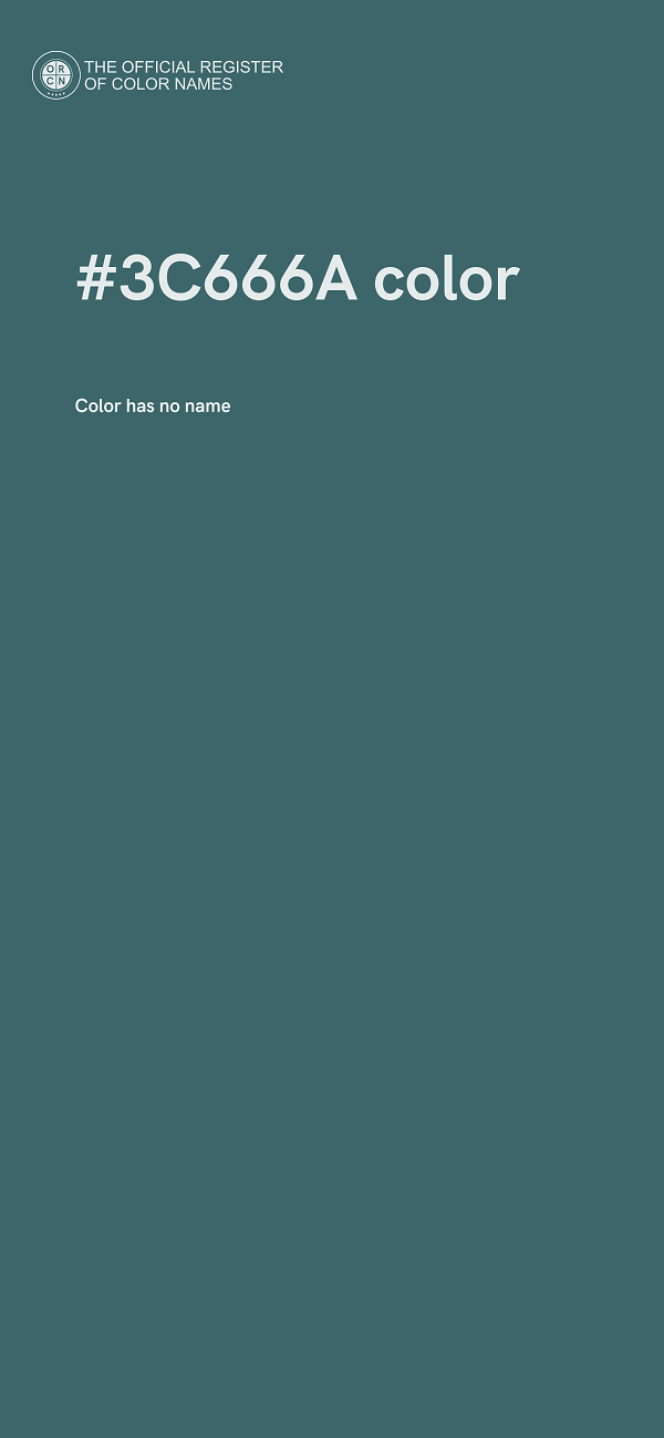 #3C666A color image