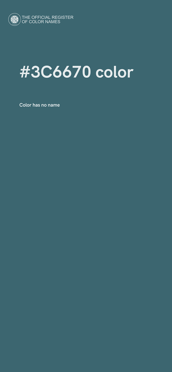 #3C6670 color image