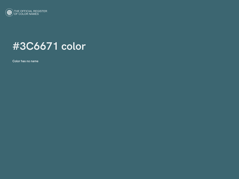 #3C6671 color image