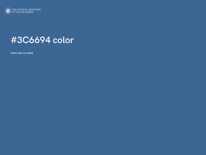 #3C6694 color image